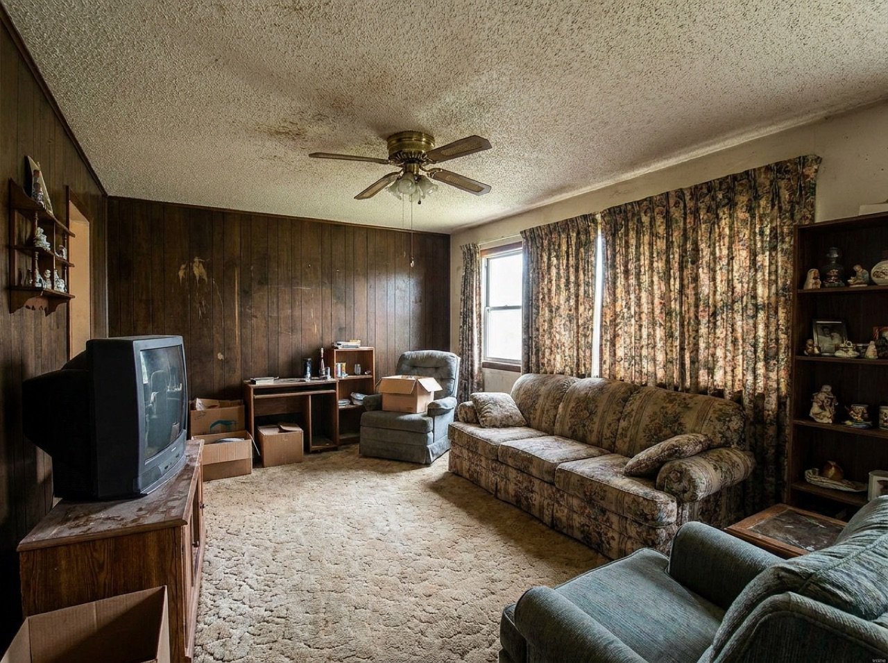 Living room before