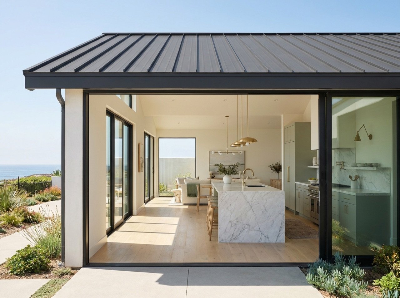 Standing-Seam Metal Roof — La Jolla